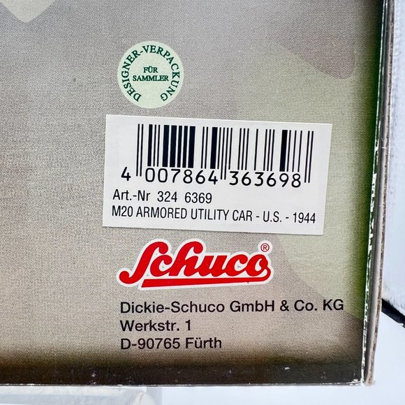 Schuco 1944 M20 Armored Utility Vehicle Car Tank WWII US Military 1:43 Scale NEW - Picture 10 of 10